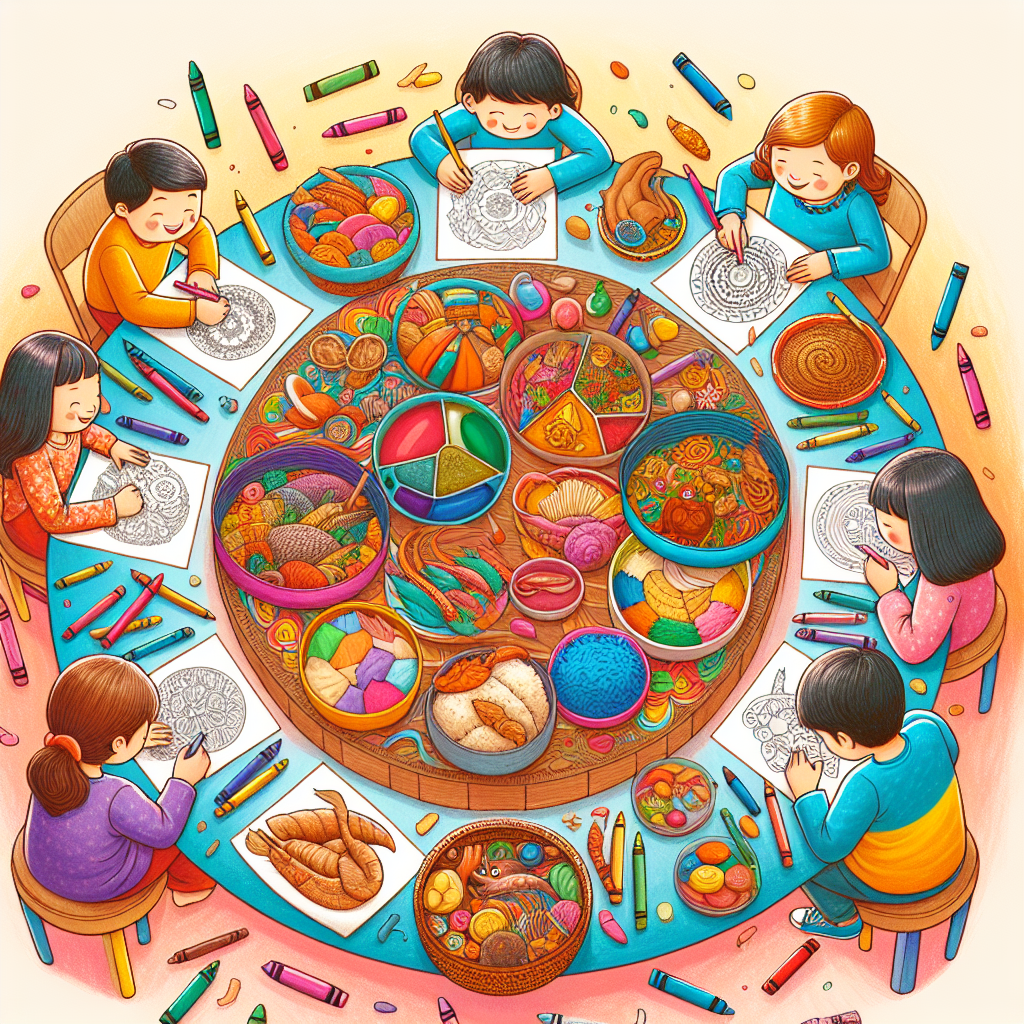 Cara Kreatif Mewarnai Gambar Makanan Tradisional Indonesia untuk Anak-anak